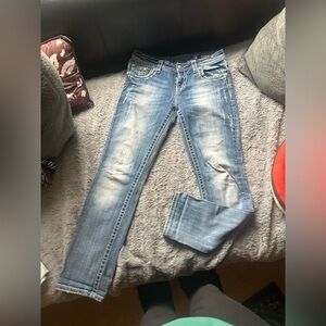 Miss Me Light Blue Skinny Jeans